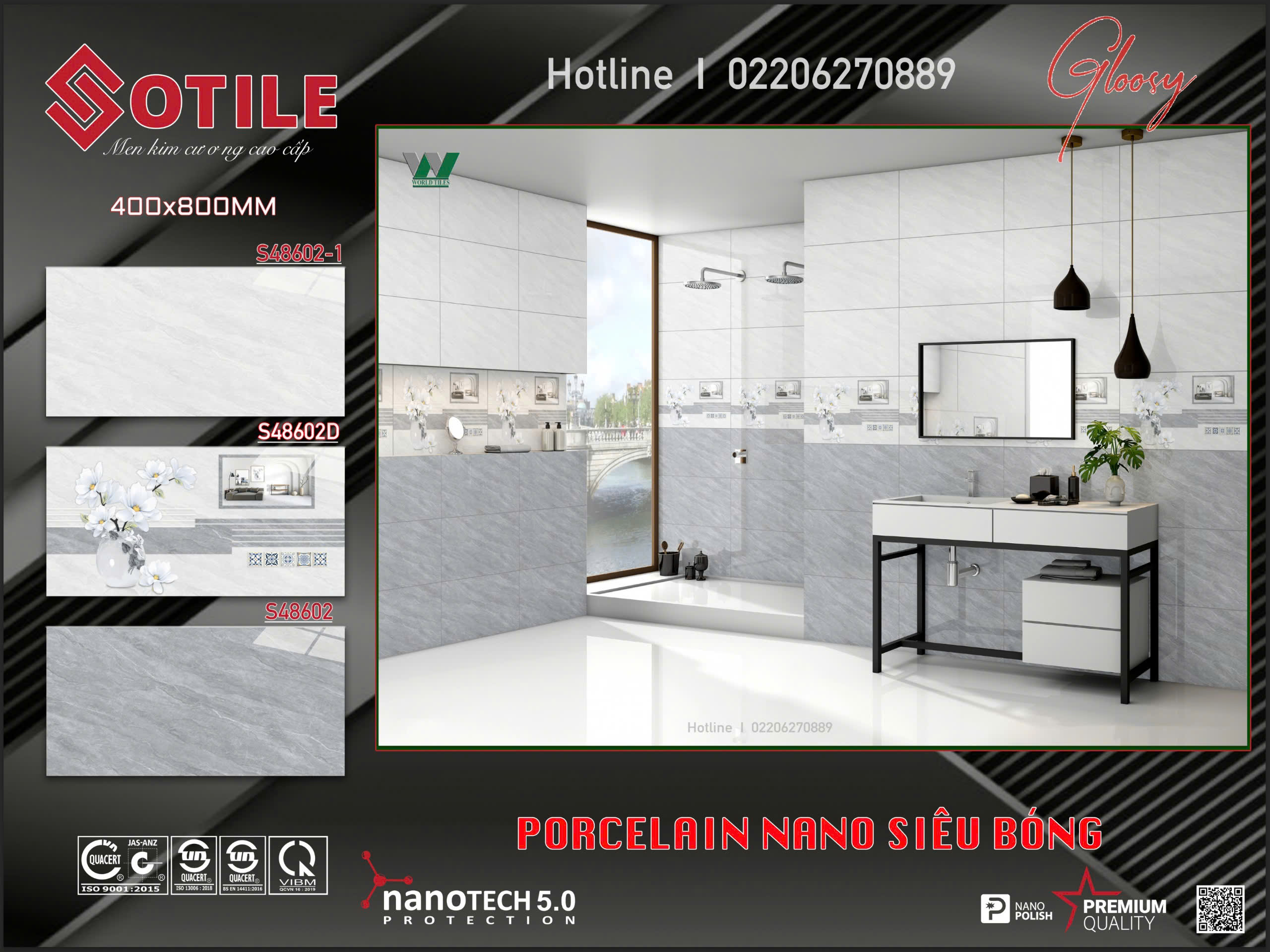Gạch Lát Nền Granite 80x80 Vân Đá Cẩm Thạch Cao Cấp - Mã TH-008