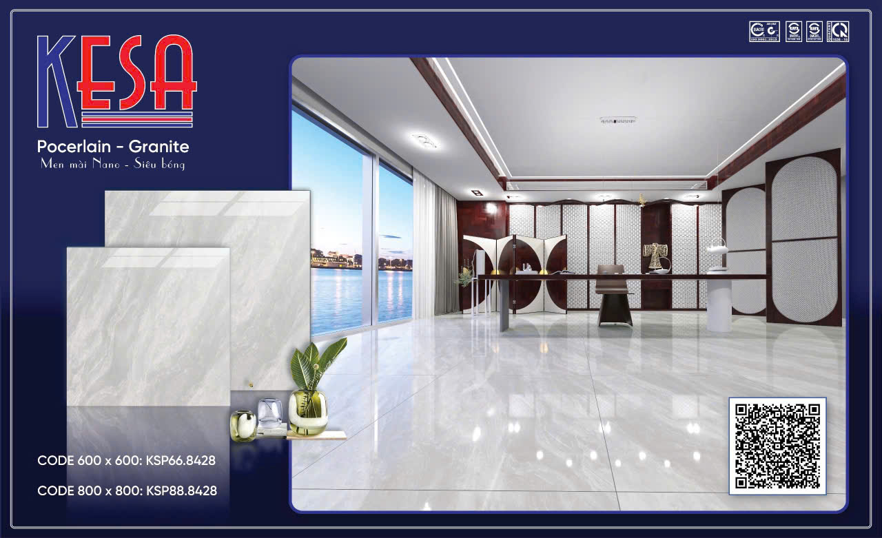 Gạch Lát Nền Granite 80x80 Vân Đá Cẩm Thạch Cao Cấp - Mã TH-054