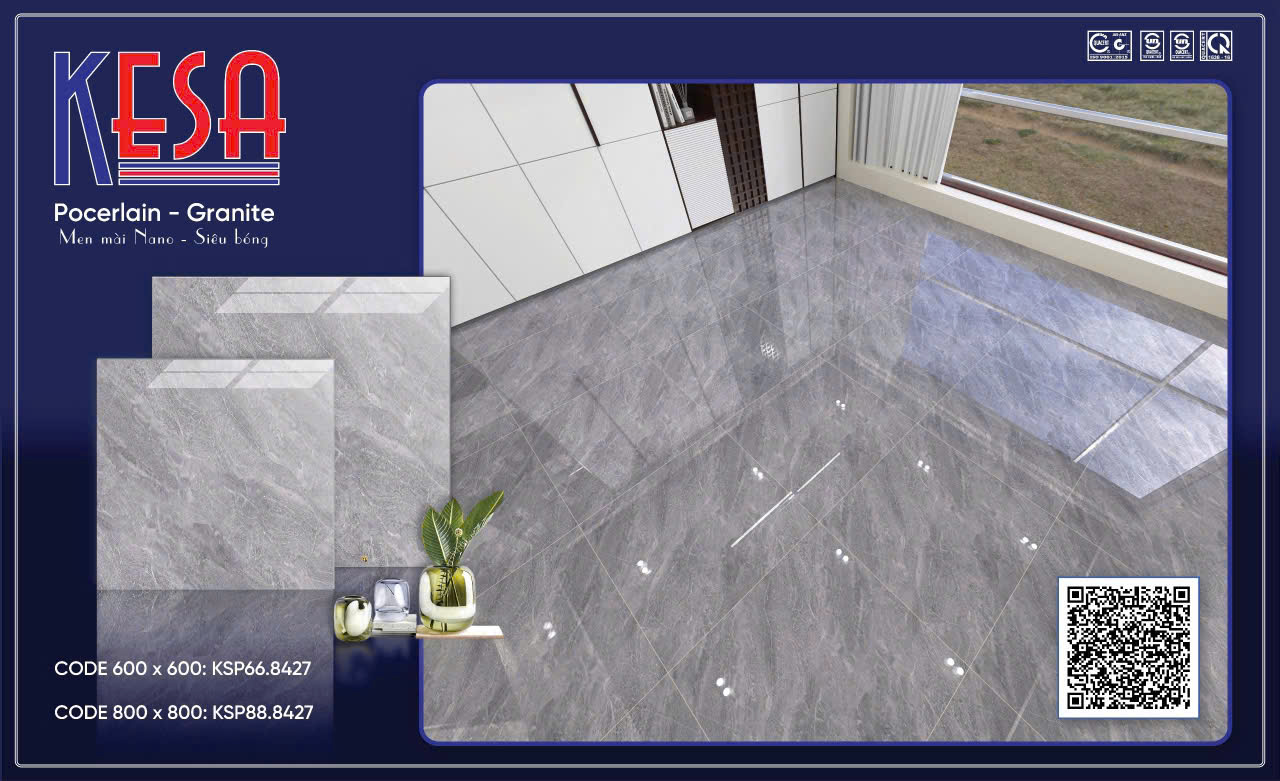 Gạch Lát Nền Granite 80x80 Vân Đá Cẩm Thạch Cao Cấp - Mã TH-055