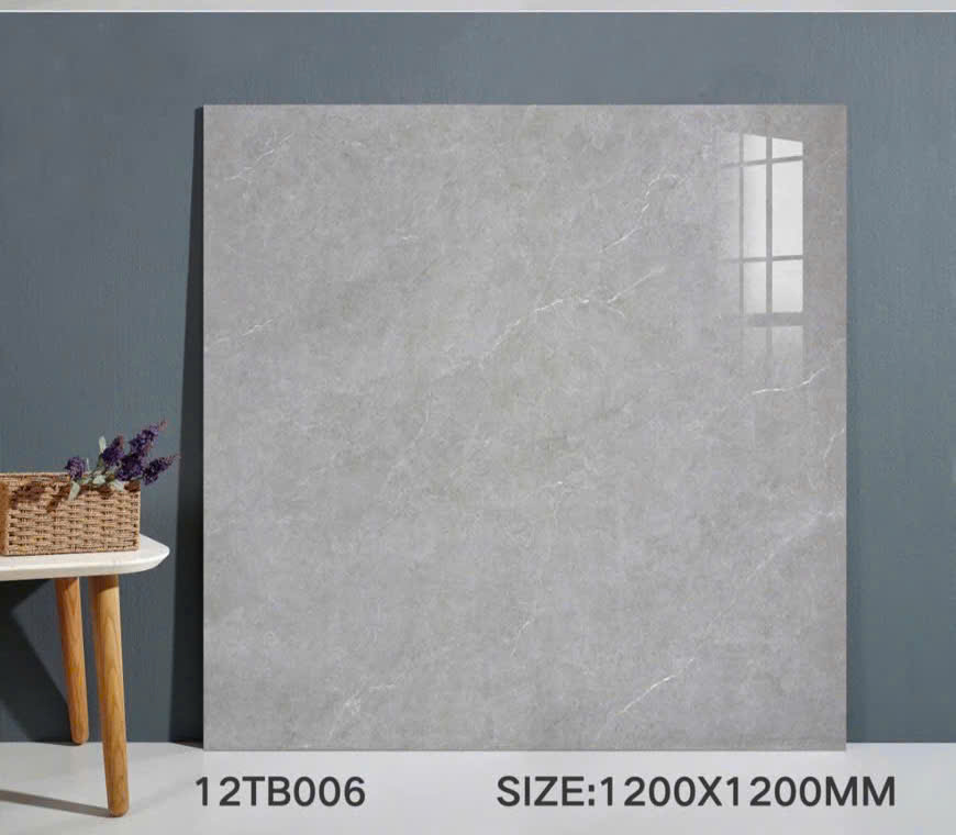 Gạch Lát Nền Khổ Lớn 120x120 Vân Đá Cẩm Thạch Cao Cấp - Mã 12TB006